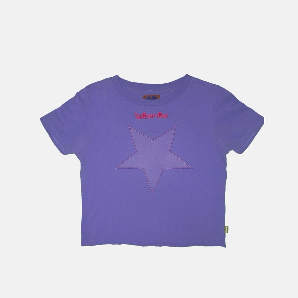 Purple mesh star Heaven Sonic Baby Tee